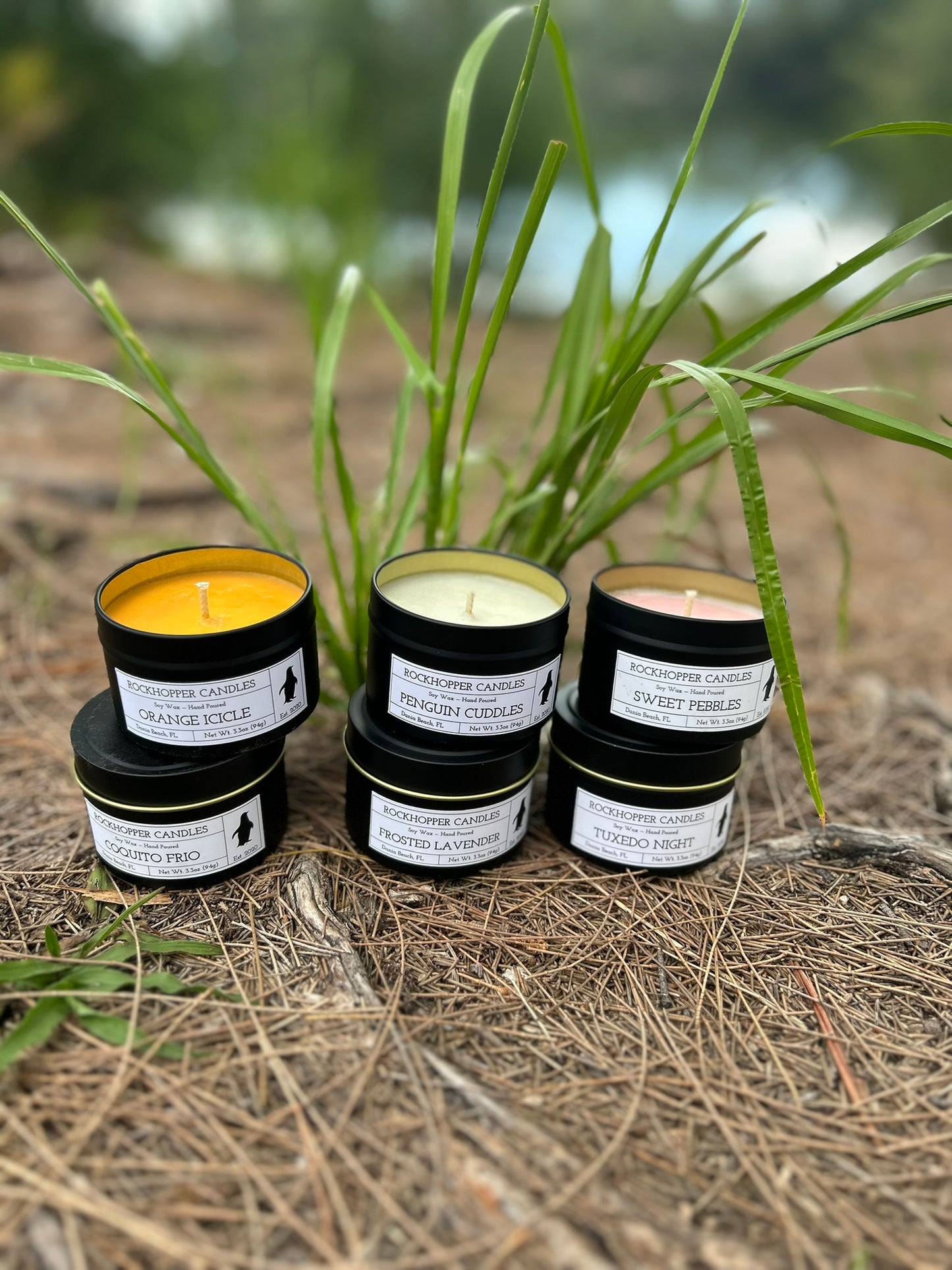 6pk Small 3.3oz Soy Wax Candles